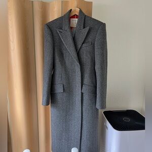 Sportmax Gray hourglass Women's Long Coat